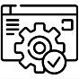 Icon representing download and setup